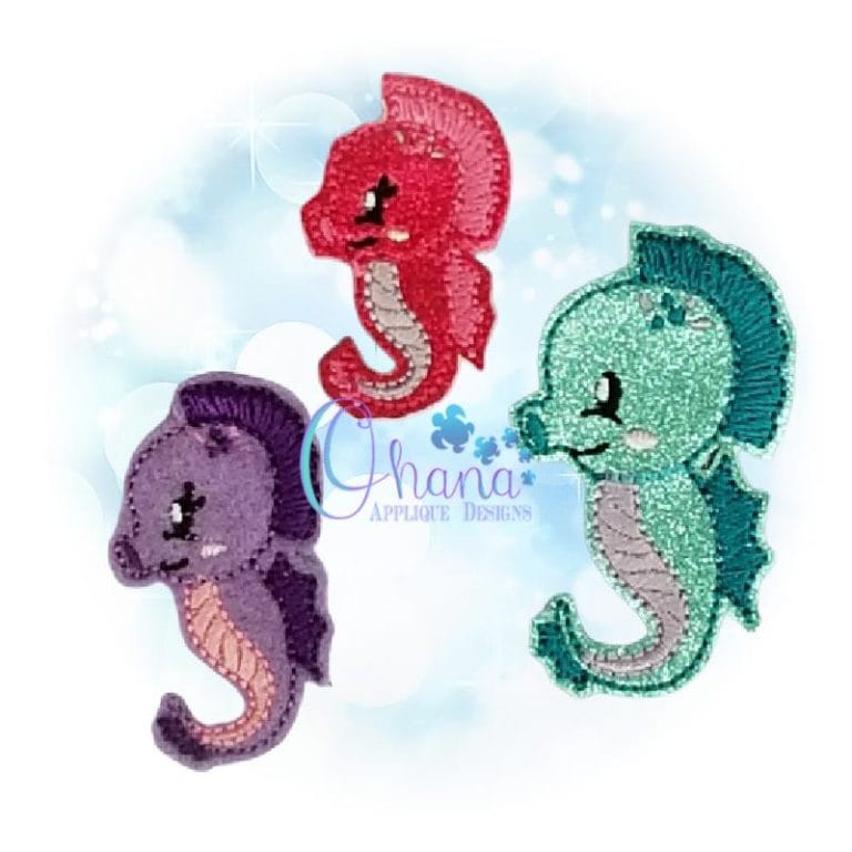 Seahorse Feltie Embroidery Design