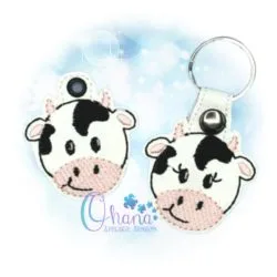 OAD Cow KC 80072 Cow Key Chain Embroidery