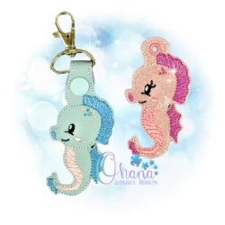 Seahorse Key Chain Embroidery