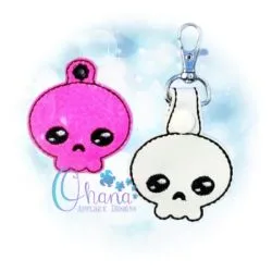 OAD Skeleton KC 80072 Skeleton Key Chain Embroidery
