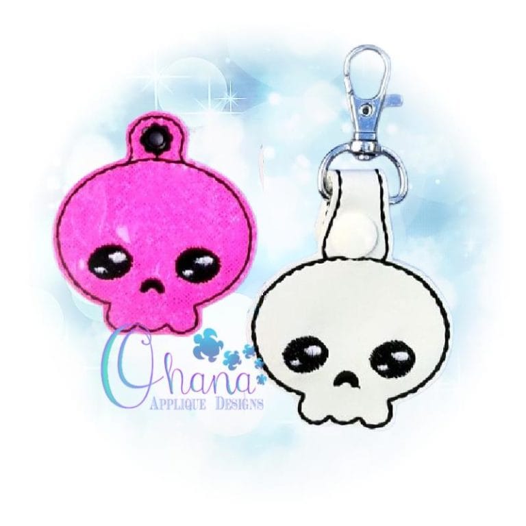 Skeleton Key Chain Embroidery