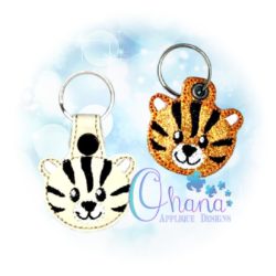 Tiger Key Chain Embroidery