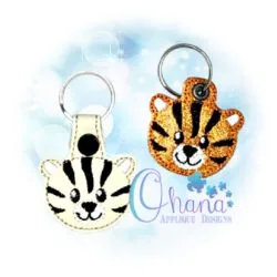Tiger Key Chain Embroidery