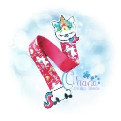 Floral Unicorn Ribbon Bookmark