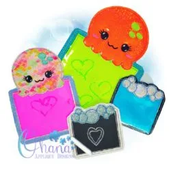 Jellyfish Sketchpad Embroidery Design