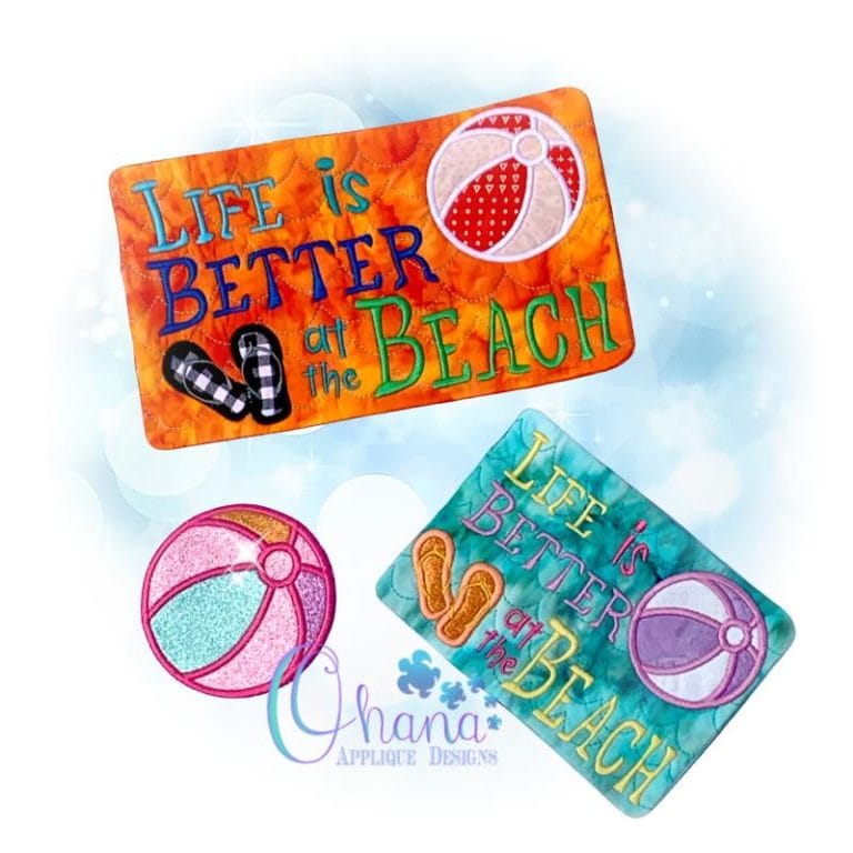 Beach Life Mug Rug