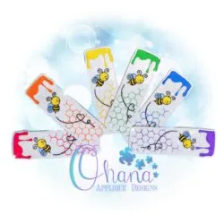 Bee Bookmark Embroidery Design