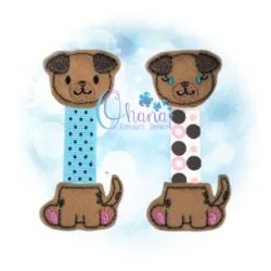 Puppy Dog Ribbon Bookmark