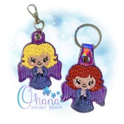 Angel Key Chain Embroidery