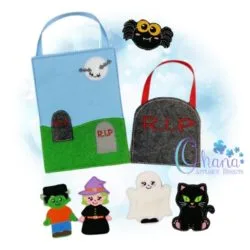 Happy Halloween Finger Puppet Set