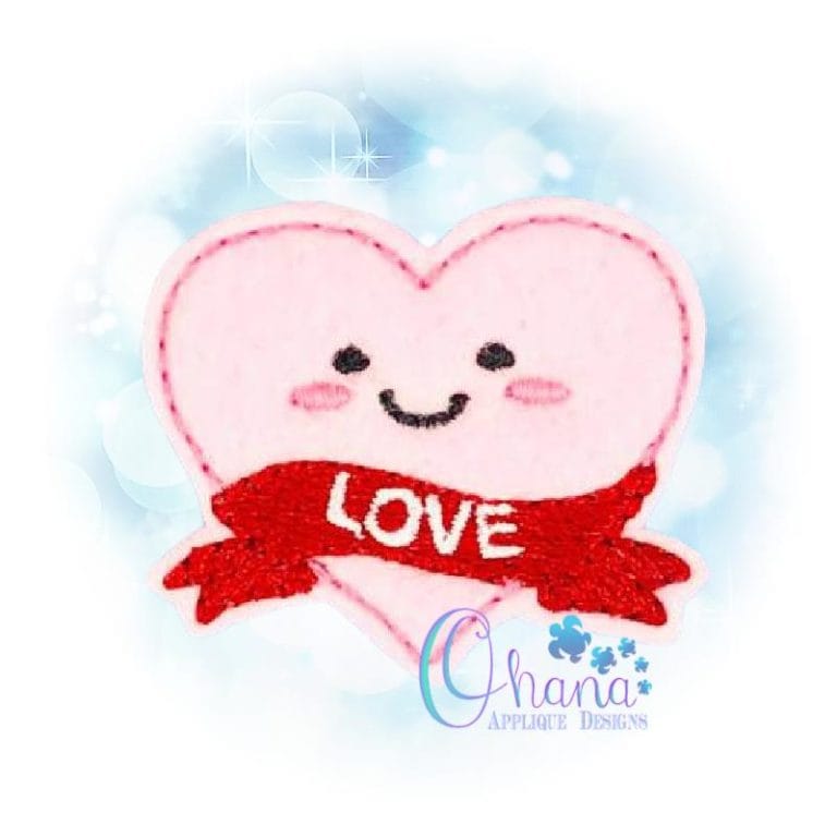 Heart Love Feltie Embroidery