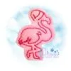 OAD Santa Hat Flamingo Feltie 80072 Christmas Flamingo Feltie
