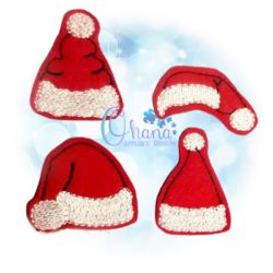Santa Hats Feltie Embroidery