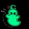 Ghost Key Chain Embroidery Design