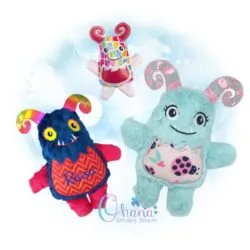Monster Stuffie Embroidery Design