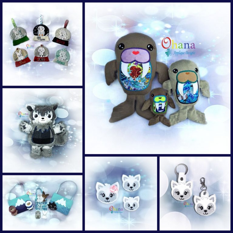 Arctic Animasl Bundle Embroidery