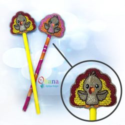 Turkey Pencil Topper Embroidery