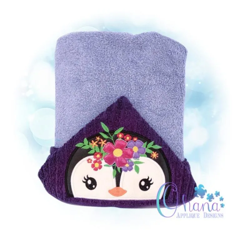 Floral Penguin Peeker