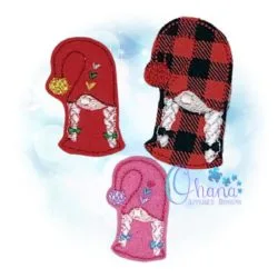 OAD Gnome Girl Feltie 80072 Girl Gnome Feltie Embroidery