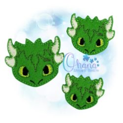 Dragon feltie embroidery design