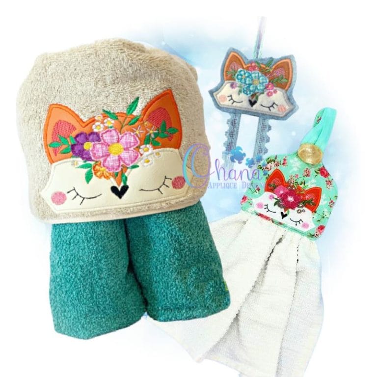 Floral Fox Peeker