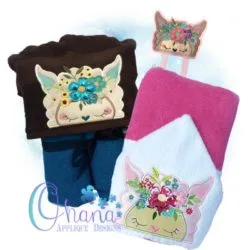 Floral Llama Peeker