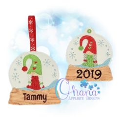 Gnome Girl Snowglobe Ornament