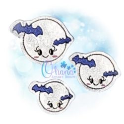 Moon Bats Feltie Embroidery