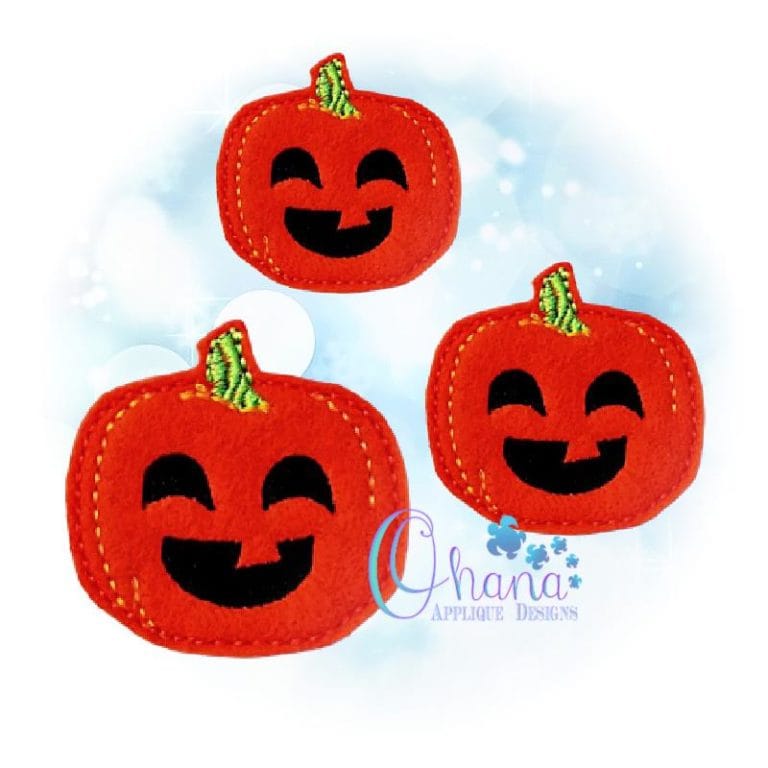 Jackolantern Feltie Embroidery Design