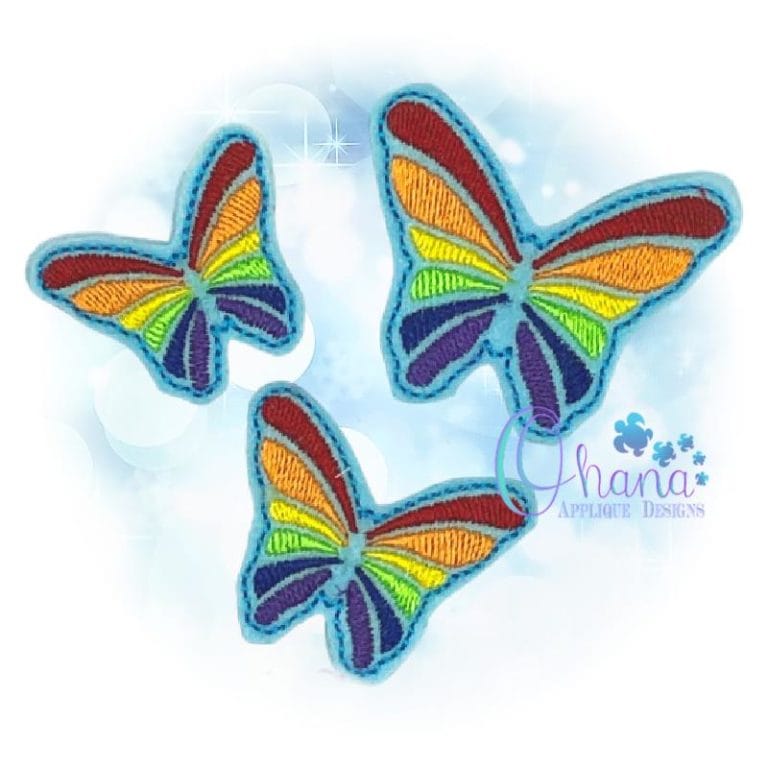 Butterfly Feltie Embroidery Design