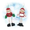 Santa and Mrs Candy Cane Holder
