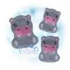 Sitting Hippo Feltie Embroidery