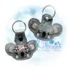 OAD Floral Koala KC 80072 Floral Koala Key Chain
