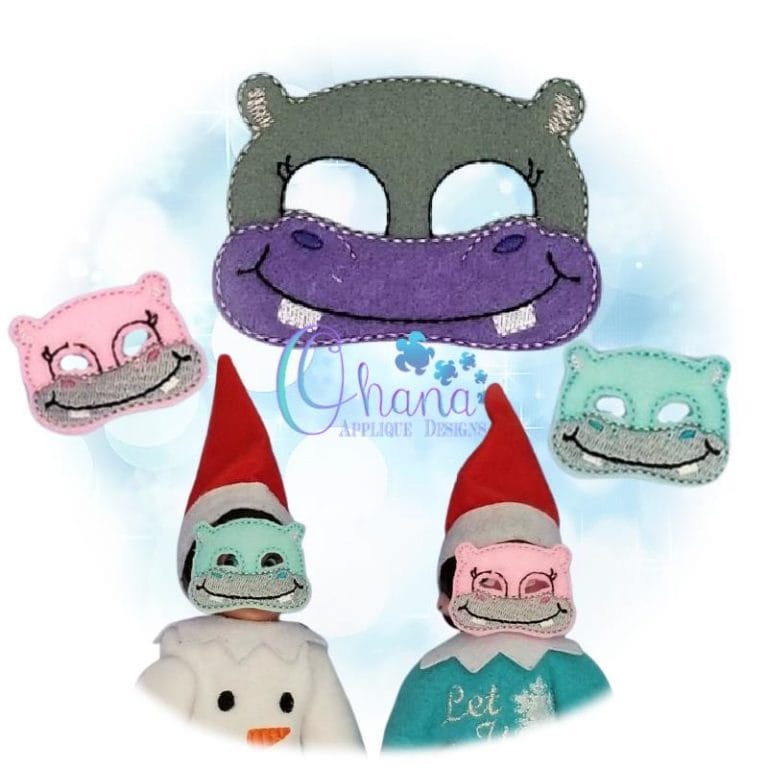 Hippo Doll Pretend Mask