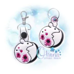 OAD Blossom Rat KC 80072 Blossom Rat Key Chain
