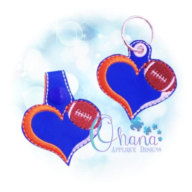 Love Football Key Chain