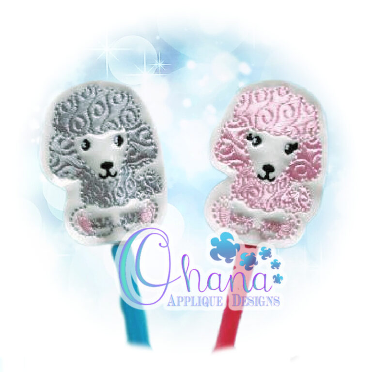 Poodle Pencil Topper