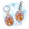 OAD Snuggle Fox KC 80072 Let's Snuggle Key Chain