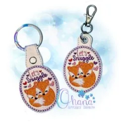 OAD Snuggle Fox KC 80072 Let's Snuggle Key Chain