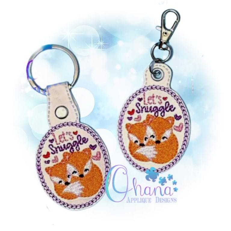 Let's Snuggle Key Chain