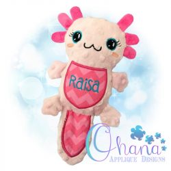 Axolotl Stuffie Embroidery Design
