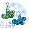 Iguana Key Chain Embroidery