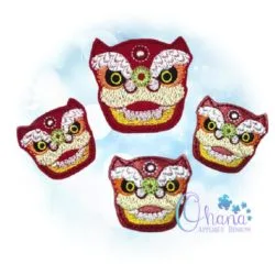 OAD Chinese Dragon Feltie 80072 Lucky Dragon Feltie Embroidery