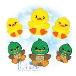 Sitting Duck Feltie Embroidery