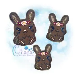 Floral Sally Bunny Feltie