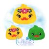 Floral Duck Feltie Embroidery