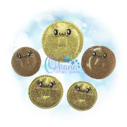 Kawaii Lucky Coin Feltie