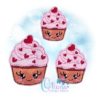 Valentine Cupcake Feltie Embroidery
