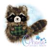 Racoon Stuffie Embroidery Design