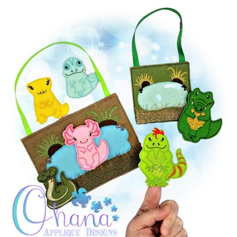 Reptile and Amphibians Finger Puppets